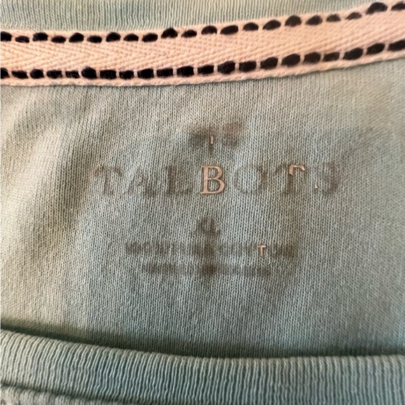 TALBOT’S BATEAU NECK TEE BLUE ICE. SIZE XL - Picture 5 of 6